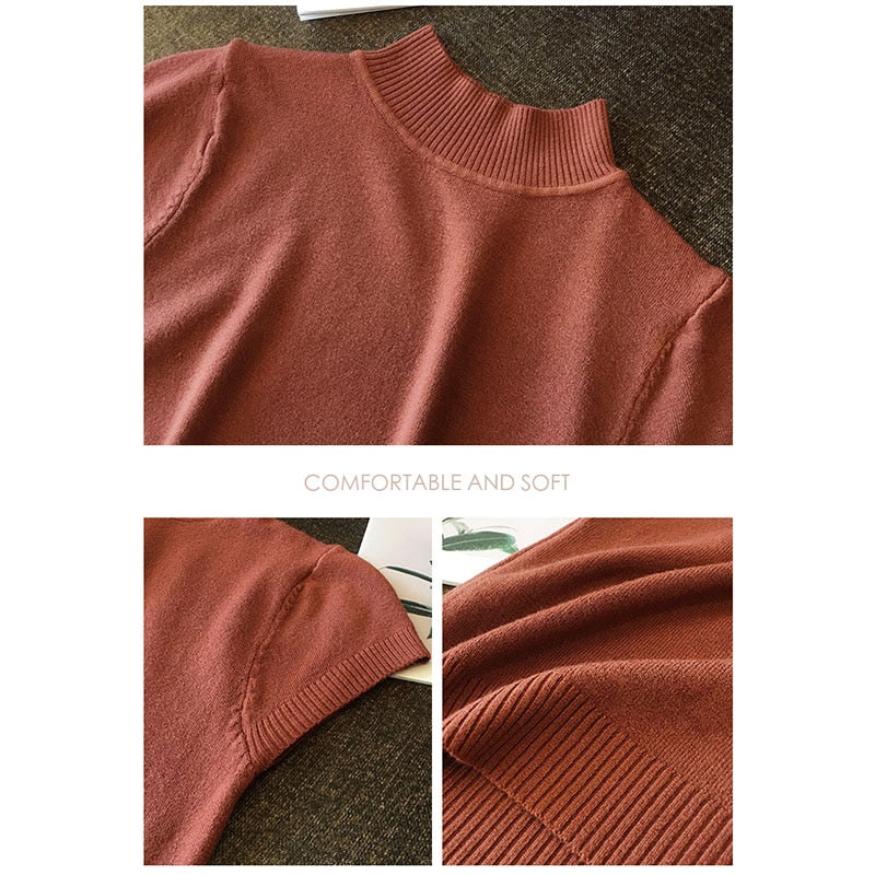 Blusa Manga Curta Gola Alta Roberta