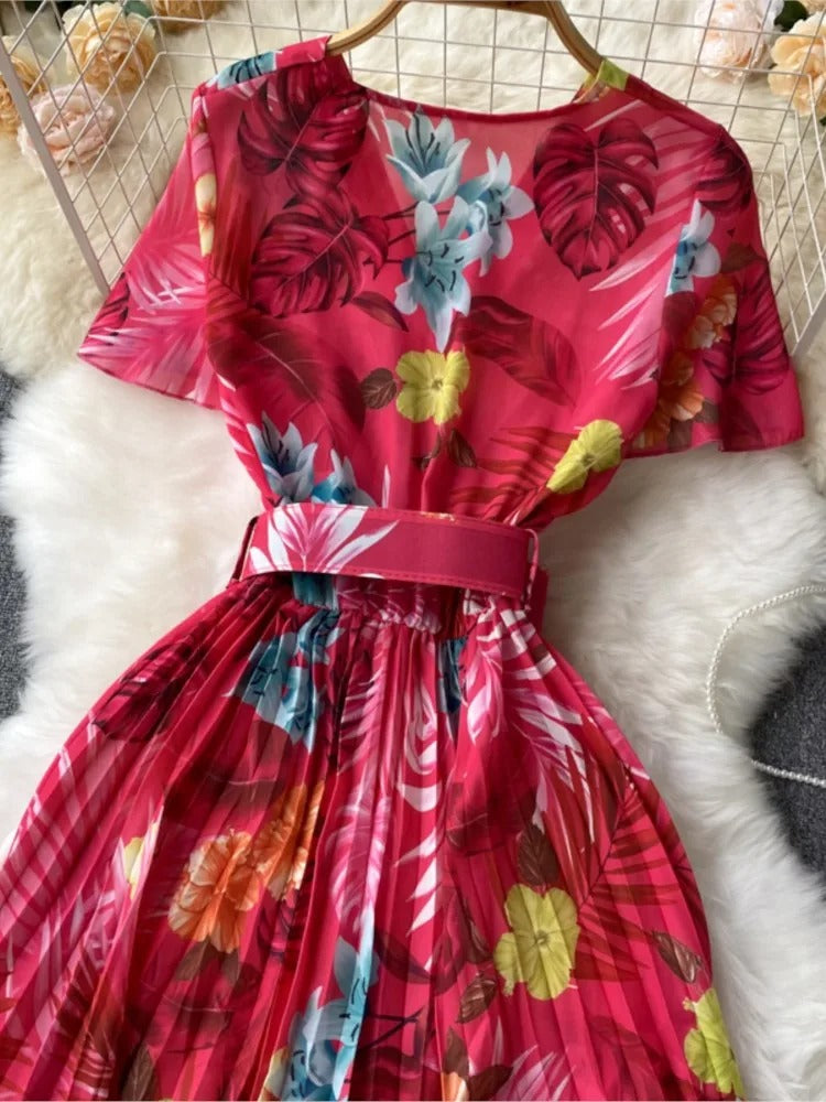 Vestido Estampado Midi Isabella